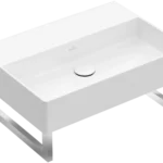 Villeroy & Boch Memento 2.0 50 x 42 cm-es mosdó csaplyuk és túlfolyó nélkül Stone White CeramicPlus felülettel - 4A2253RW Árcsökkenés