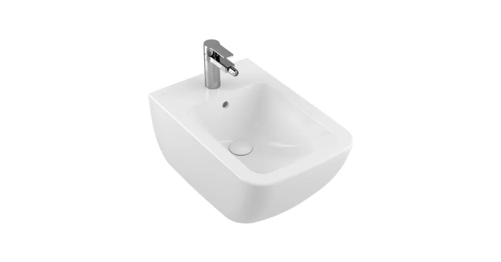 Villeroy & Boch Venticello 37,5 x 56 cm-es fali bidé Stone White CeramicPlus felülettel - 441100RW Akció