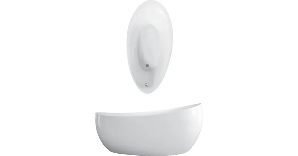 Villeroy & Boch Aveo New Generation 1900 x 950 mm-es ovális szabadon álló kád Colour on Demand Stone White - UBQ194AVE9W1BCV-RW Vedd meg most