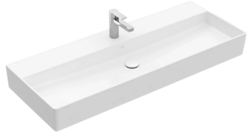 Villeroy & Boch Memento 2.0 120 x 47 cm-es mosdó 1 csaplyukkal CeramicPlus felülettel túlfolyó nélkül - 4A22CHR1 Népszerű