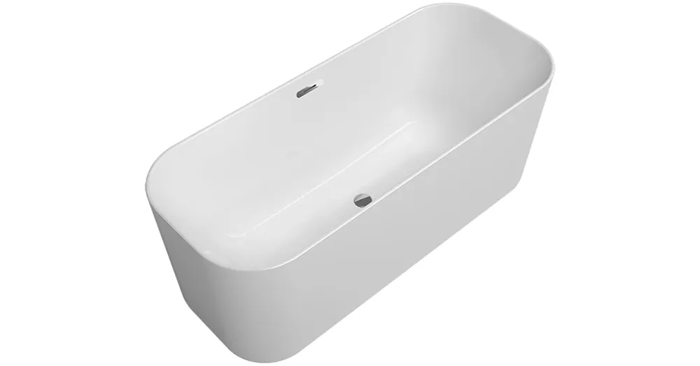 Kihagyhatatlan ajánlat Villeroy & Boch Finion 1700 x 700 mm-e szabadonálló kád Push-to-open lefolyóval és túlfolyóval, Design gyűrűvel Chrome Colour on Demand - UBQ177FIN7A1BCV201