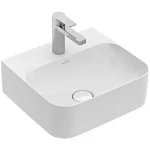 Gyors szállítás Villeroy & Boch Finion 43 x 39 cm-es kézmosó CeramicPlus felülettel rejtett ViFlow túlfolyóval - 436444R1