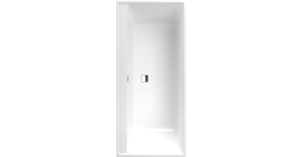 Szuper akció Villeroy & Boch Collaro 1600 x 700 mm-es beépíthető egyenes kád Chrome Stone White - UBA160COR2DV-RW