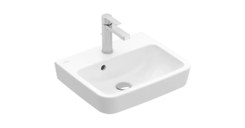 Villeroy & Boch O.Novo 45 x 37 cm-es kézmosó 1 csaplyukkal túlfolyó nélkül - 43444601 Kedvezményes ár