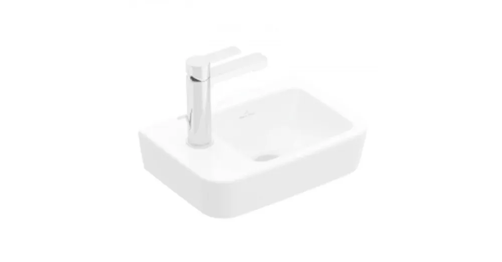 Népszerű Villeroy & Boch O.Novo 36 x 25 cm-es kézmosó csaplyuk a bal oldalon túlfolyó nélkül - 43423701