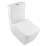 Kiárusítás Villeroy & Boch Venticello perem nélküli monoblokkos mélyöblítésű álló wc-csésze CeramicPlus felülettel - 4612R0R1