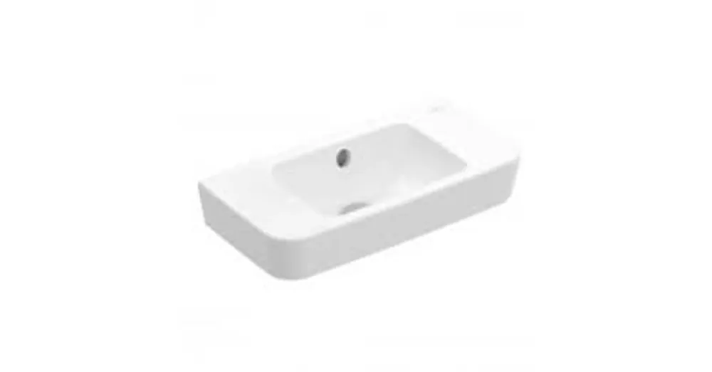Kiárusítás Villeroy & Boch O.Novo 50 x 25 cm-es kézmosó csaplyuk nélkül CeramicPlus felülettel - 434252R1