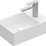 Biztonságos fizetés Villeroy & Boch Memento 2.0 40 x 26 cm-es kézmosó 1 csaplyukkal Stone White CeramicPlus felülettel - 43234GRW
