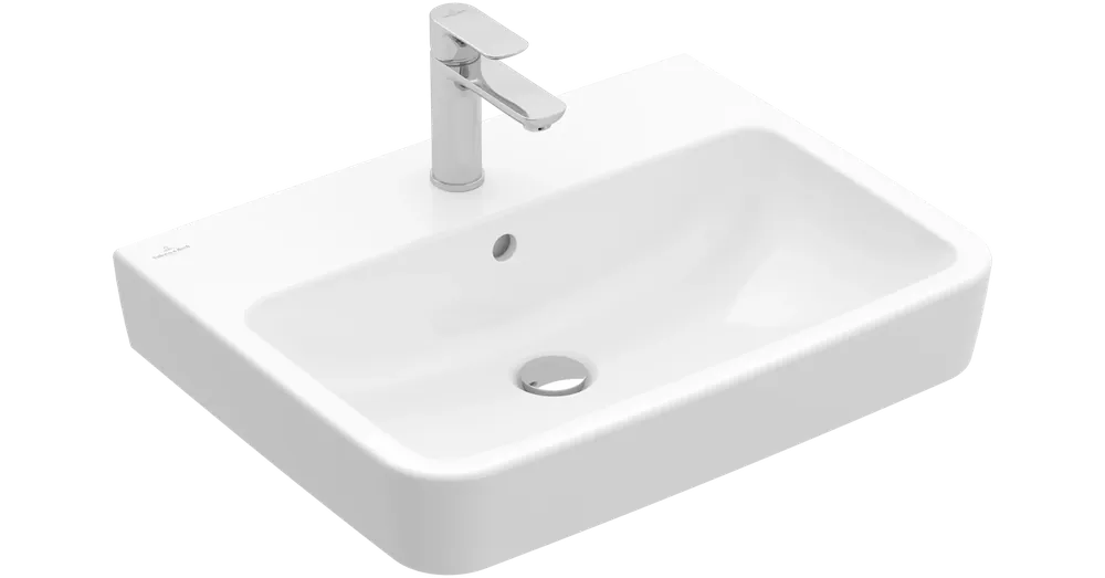 Kiárusítás Villeroy & Boch O.Novo 60 x 46 cm-es mosdó 1 csaplyukkal CeramicPlus felülettel túlfolyó nélkül - 4A416LR1