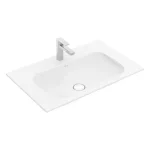 Villeroy & Boch Finion 80 x 50 cm-es beépíthető mosdó 1 csaplyukkal Stone White CeramicPlus felülettel rejtett Viflow túlfolyóval - 416484RW Vedd meg most