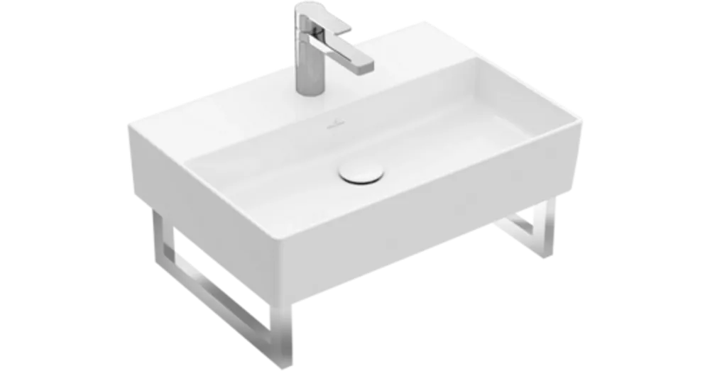 Villeroy & Boch Memento 2.0 50 x 42 cm-es mosdó 1 csaplyukkal CeramicPlus felülettel túlfolyó nélkül - 4A2251R1 Szuper akció