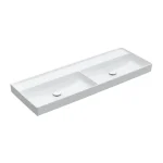 Kedvezmény Villeroy & Boch Collaro Beépíthető duplamosdó Fehér Alpin CeramicPlus felülettel 4A34D2R1