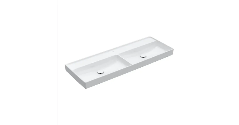 Kedvezmény Villeroy & Boch Collaro Beépíthető duplamosdó Fehér Alpin CeramicPlus felülettel 4A34D2R1