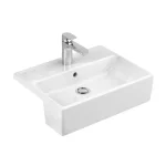 Kihagyhatatlan ajánlat Villeroy & Boch Memento Elölről beépíthető mosdó Fehér Alpin felülettel 41335501