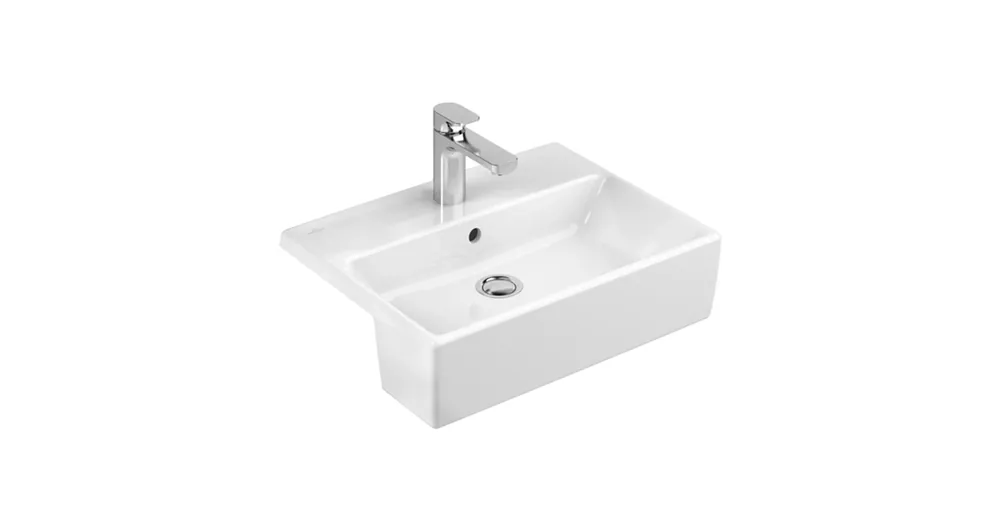 Kihagyhatatlan ajánlat Villeroy & Boch Memento Elölről beépíthető mosdó Fehér Alpin felülettel 41335501