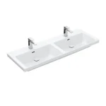 Biztonságos fizetés Villeroy & Boch Subway 3.0 Beépíthető duplamosdó Stone White CeramicPlus felülettel 4A71D1RW
