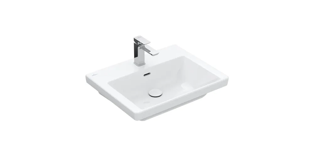Legkelendőbb Villeroy & Boch Subway 3.0 Beépíthető mosdó Fehér Alpin felülettel 4A706G01