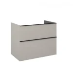 AREZZO design MONTEREY 80 cm-es alsószekrény 2 fiókkal Matt beige színben, szifokivágás nélkül AR-168593 Gyors szállítás