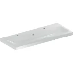 Geberit iCon Light mosdó, 120x48cm, csaplyuk bal és jobb oldalon, túlfolyóval, fehér (501.837.00.1) Biztonságos fizetés