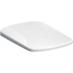 Szezonális akció Geberit Selnova Square WC-ülőke, rozsdamentes acél zsanér, rögzítés felülről (500.338.01.1)