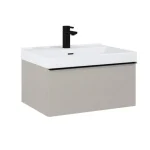 AREZZO design MONTEREY 60 cm-es alsószekrény 1 fiókkal Matt Beige színben, szifonkivágással AR-168599 Szezonális akció