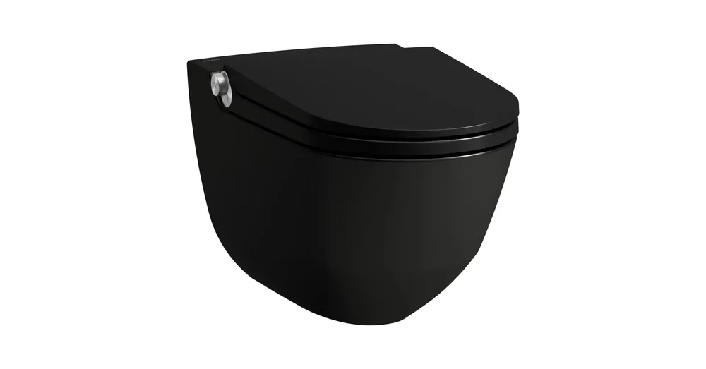 Vásárlói kedvenc Laufen CLEANET RIVA rimless bidés wc matt fekete H8206917160001