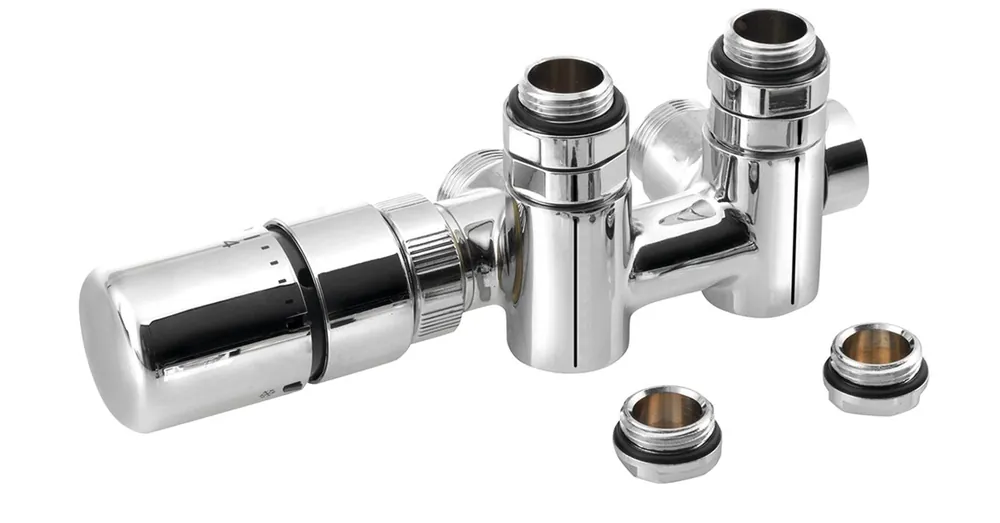 Kedvezmény SAPHO TWIN COMBI TERMO csatlakozó készlet radiátorhoz, króm (CP5012S)