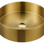 Végkiárusítás SAPHO AURUM mosdó klik-klak lefolyóval, 38cm, arany (AU201)