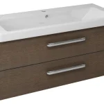 Bestseller SAPHO THEIA mosdótartó szekrény, 2 fiókkal, 101x43x44cm, rusztik fenyő (TH105-1616)