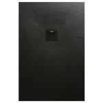 AREZZO design SOLIDSoft zuhanytálca 170x80 cm, FEKETE, színazonos lefolyóval AR-80170B Legkelendőbb