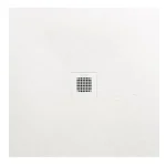 AREZZO design SOLIDSoft zuhanytálca 100x100 cm, FEHÉR, színazonos lefolyóval AR-100100W Különleges ajánlat
