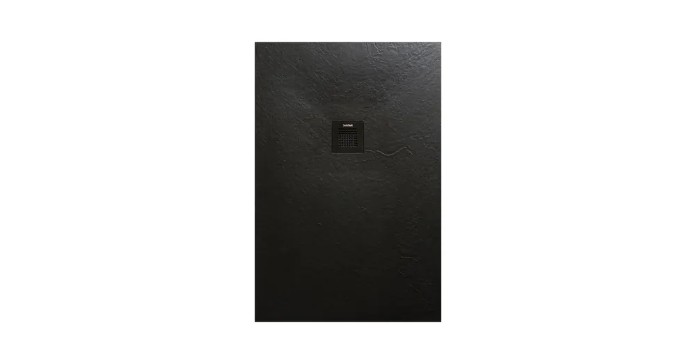 AREZZO design SOLIDSoft zuhanytálca 206x90 cm, FEKETE, színazonos lefolyóval (2 doboz) AR-90206B Kiárusítás
