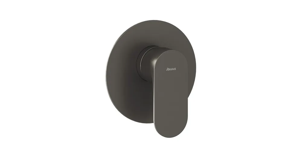 Ravak Eleganta EL 062.20GB.O1 Falba szüllyesztett csaptelep, egyutas, belső egységgel, Graphite Brushed X070336 Gyors kiszállítás