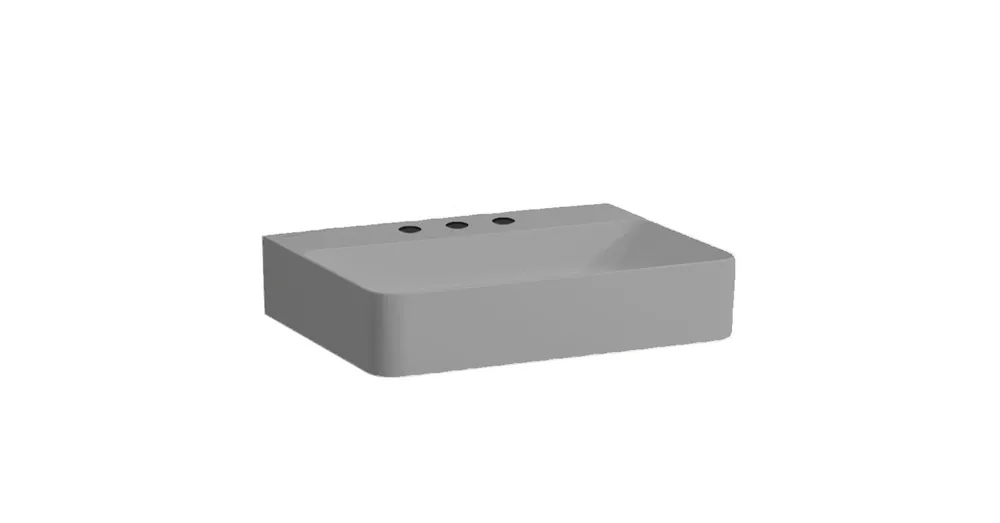 LAUFEN VAL Mosdó, három csaplyukkal, túlfolyónyílás nélkül, Graphite matt H8102837581581 Újdonság