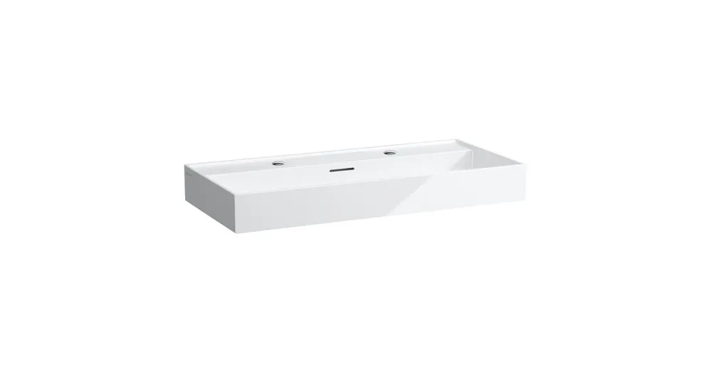 LAUFEN Kartell LAUFEN Mosdótál, alsó felülete csiszolt, két csaplyuk, Fehér LCC bevonattal H8163374001071 Ne maradj le