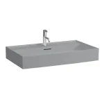 Végkiárusítás LAUFEN Kartell LAUFEN Mosdó, egy csaplyuk, középen, Matt Szürke H8103367591041