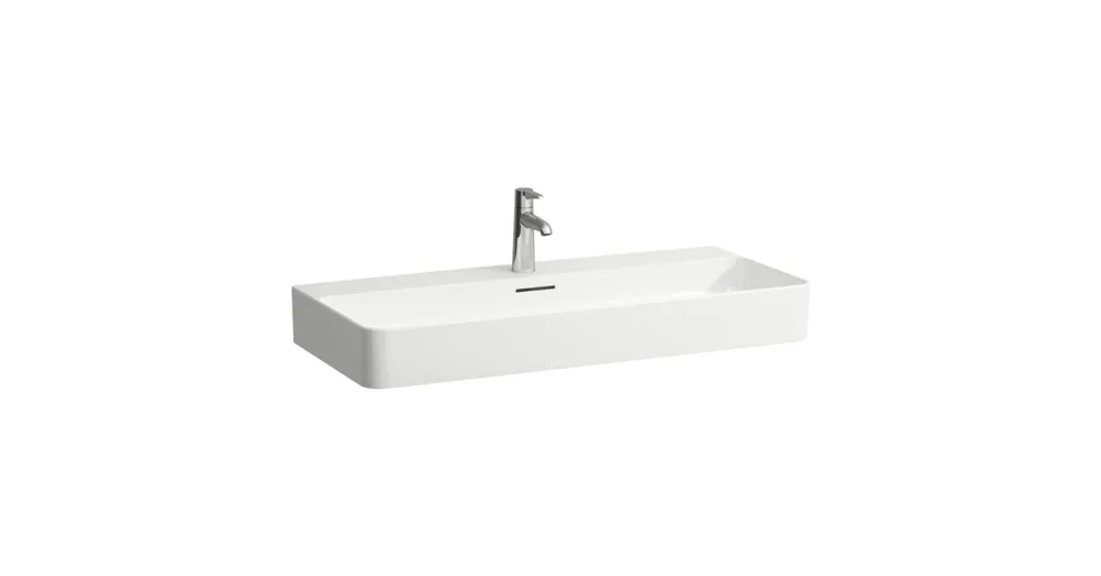 LAUFEN VAL Mosdó, egy csaplyuk, középen, Fehér LCC Active bevonattal H810287A001041 Expressz szállítás