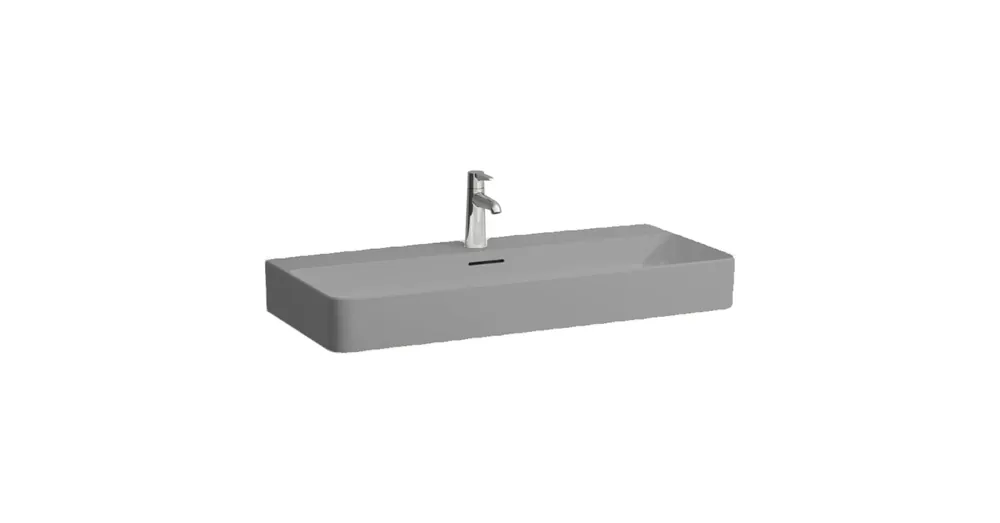 Újdonság LAUFEN VAL Mosdó, egy csaplyuk, középen, Graphite matt H8102877581041