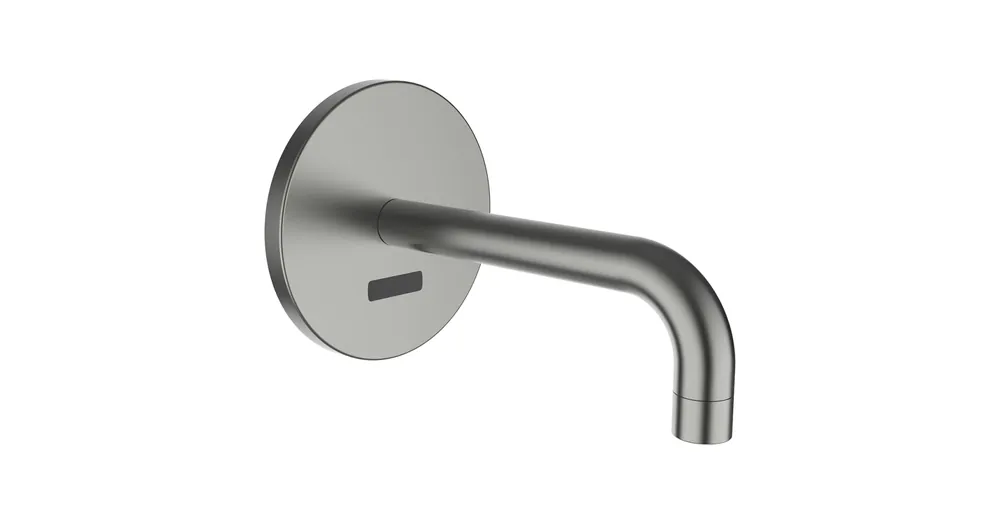 LAUFEN Twintronic Falba épített elektronikus mosdó csaptelep, hálózati adapterrel, IR érzékelőkkel, hideg vagy kevert vízhez, 175 mm kiállással, fix kifolyó, Simibox Standard & Simibox Light-hoz, PVD szálhúzott rozsdamentes acél HF707023423000 Vásárlói kedvenc