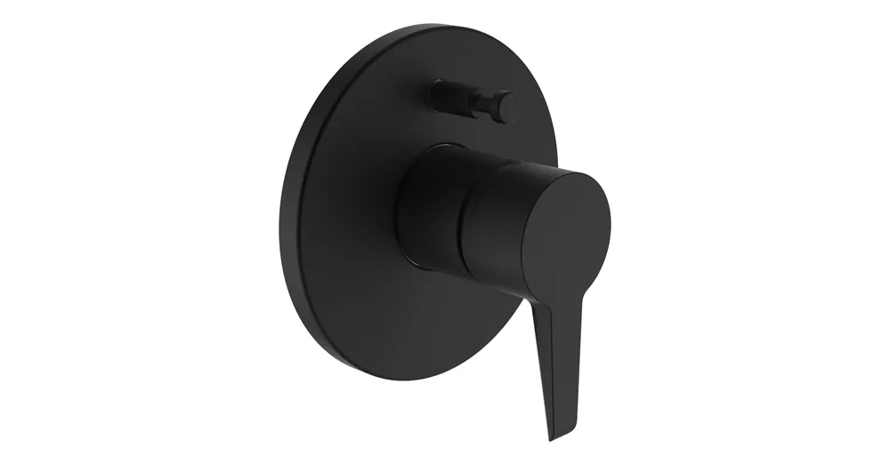 Legkelendőbb LAUFEN PURE Falba épített kád/zuhany csaptelep falon kívüli része, PVD matt titán fekete HF901779428000
