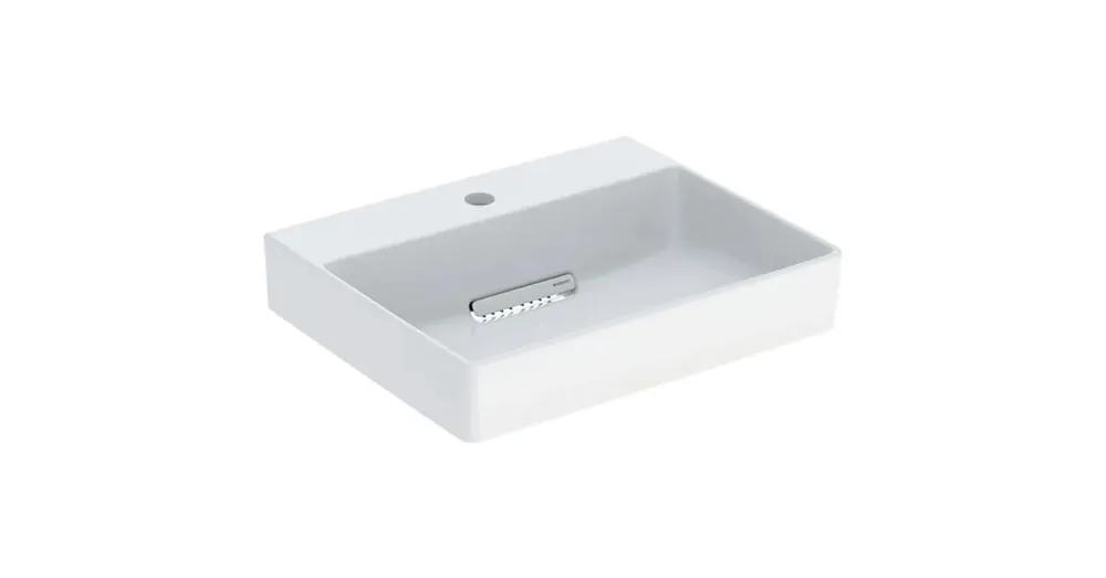 Geberit One pultra ültethető mosdó 50x41 cm, KeraTect, csapfurattal, túlfolyó nélkül, fehér 505.024.00.1 Ajánlat
