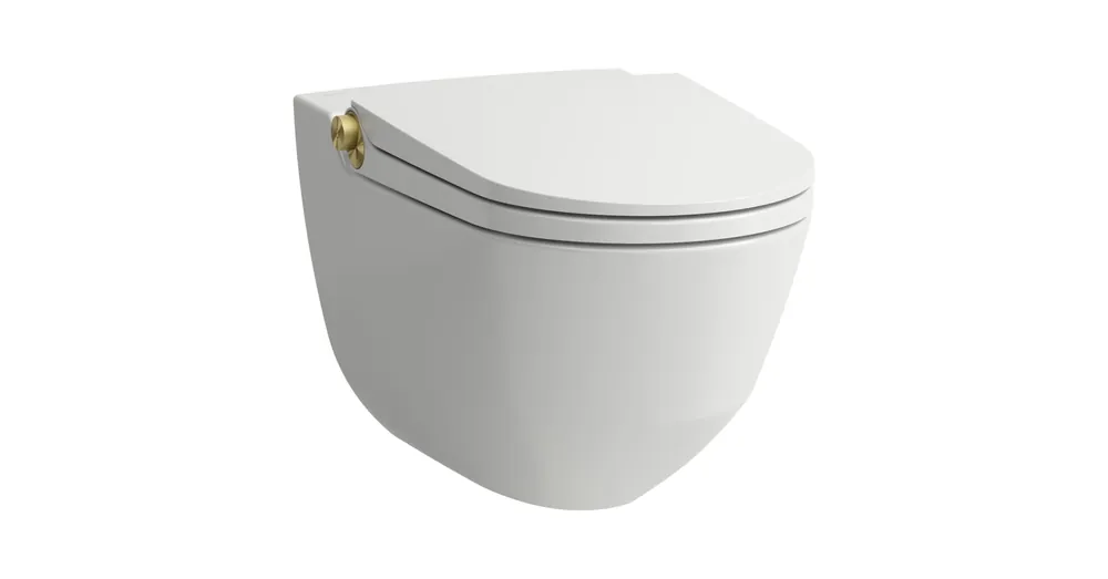 Népszerű LAUFEN CLEANET RIVA Bidés WC, rimless, fali, mélyöblítésű, perem nélküli,ülőkével Fehér H8206914030001