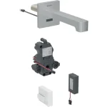 Árengedmény Geberit Brenta fali mosdócsaptelep keverő nélkül 22 cm, elemes, rozsdamentes acé, szálcsiszolt 116.293.SN.1
