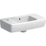 Szuper ajánlat Geberit Selnova Compact balos kézmosó 45x25 cm, rövidített kivitel, túlfolyóval 500.319.01.5