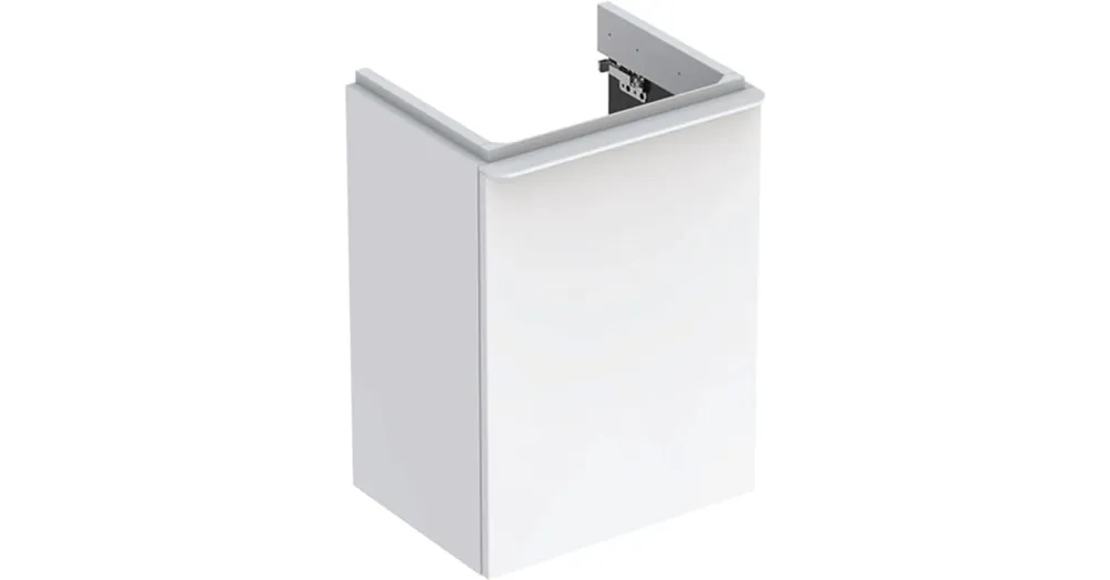 Korlátozott ajánlat Geberit Smyle Square alsó szekrény kézmosóhoz ajtóval 44,2x35,6 cm, magasfényű fehér 500.350.00.1
