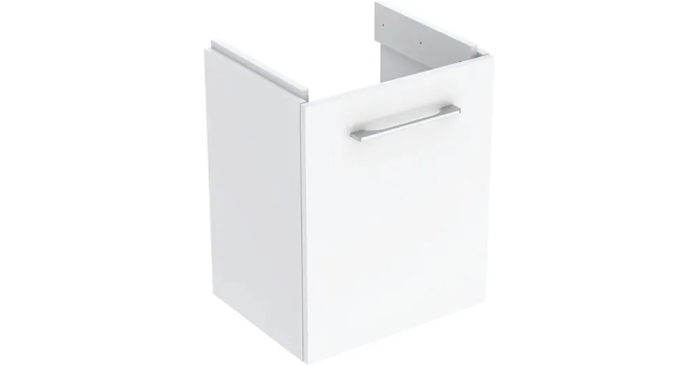 Kihagyhatatlan ajánlat Geberit Selnova Square egy ajtós szekrény kézmosóhoz 44x55,7 cm, magasfényű fehér 502.738.00.1