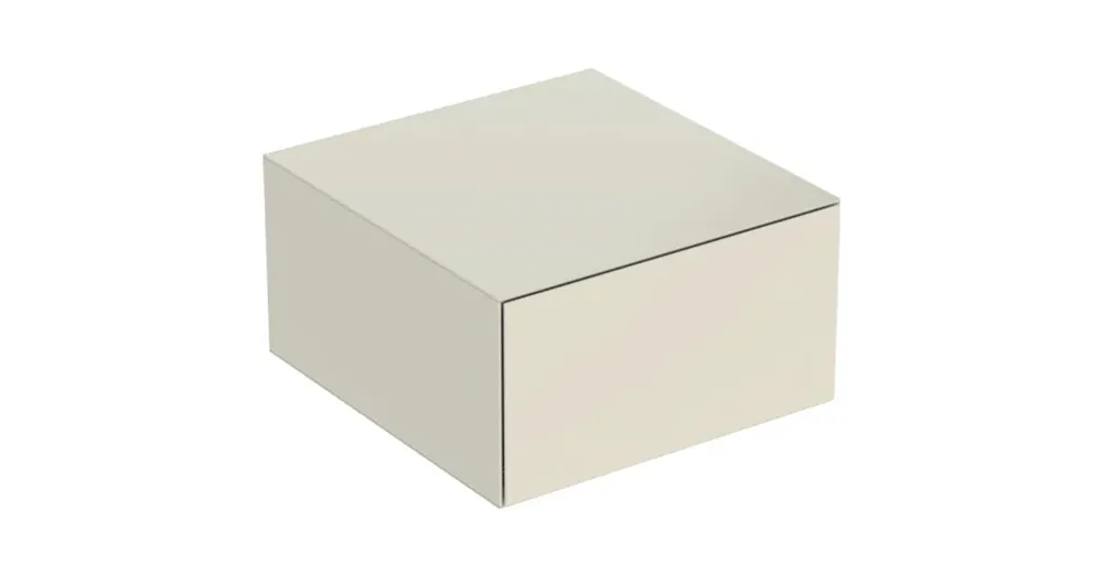 Geberit One oldalsó szekrény egy fiókkal 45x47 cm, magasfényű homokszürke 505.078.00.4 Expressz szállítás