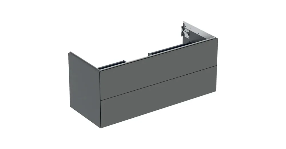 Olcsó Geberit One alsó szekrény mosdóhoz 2 fiókkal 118x47 cm, matt láva 505.265.00.3