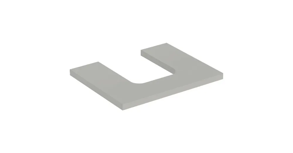 Geberit One mosdópult középső kivágással, pultra ültethető tálformájú mosdóhoz 60x47 cm, matt greige 505.271.00.7 Szuper akció