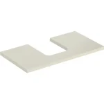 Szuper akció Geberit One mosdópult középső kivágással, pultra ültethető tálformájú mosdóhoz 75x47 cm, magasfényű homokszürke 505.272.00.4